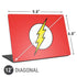 DC Comics The Flash Original Emblem Universal Laptop 12in (9.8 x 6.8in) Skin